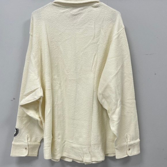 PINK Victoria's Secret REVERSE FLEECE SHACKET - Off-white - XXL - NWT - Picture 2 of 6